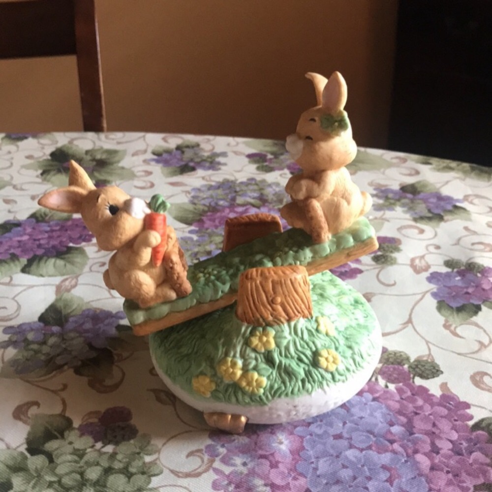 MUSICAL BUNNIES ON A SEESAW “at the Easter parade” - Picture 10 of 12